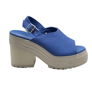 Converse Chuck 70 De Luxe Heel Platform Sandal Blue Womens 6.5 A13810F